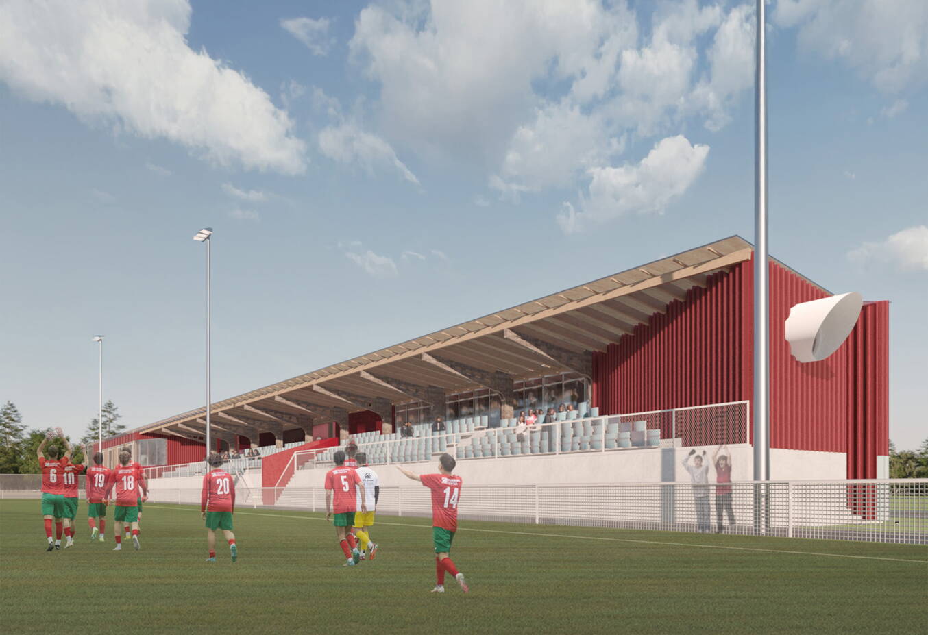 Stadiongebäude FC Lerchenfeld - Thun