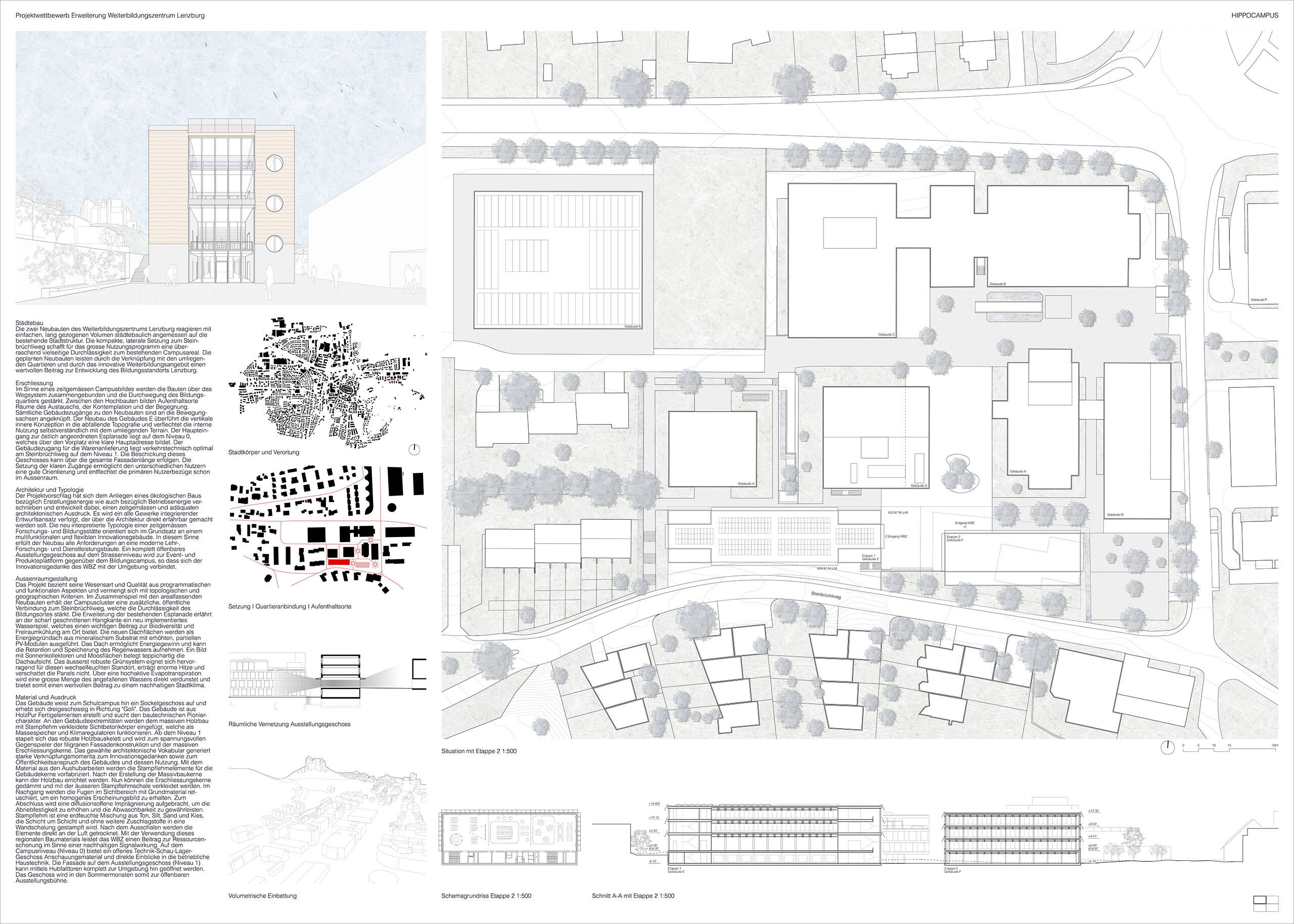 Projektwettbewerb  Erweiterung Weiterbildungszentrum - Lenzburg